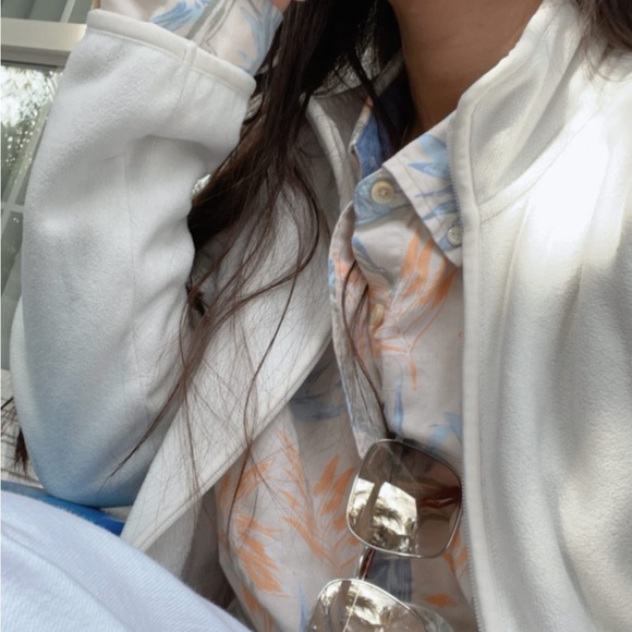 Nautica Pastel Yellow and Orange Birds of Paradise Linen Cotton Blended - Picture 9 of 9